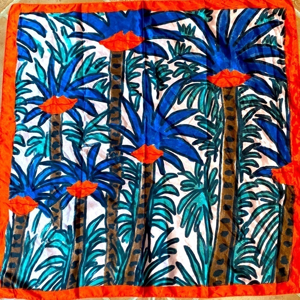 Women’s Limited Edition Function of Beauty Satin Scarf by Artist Kendra Dandy